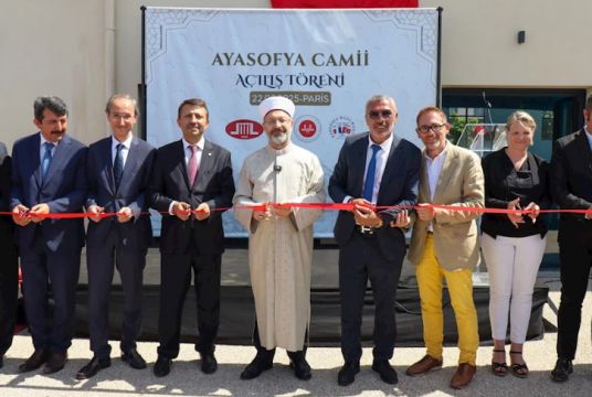 Diyanet İşleri Başkanı Ali Erbaş Poissy kentinde Ayasofya Camii